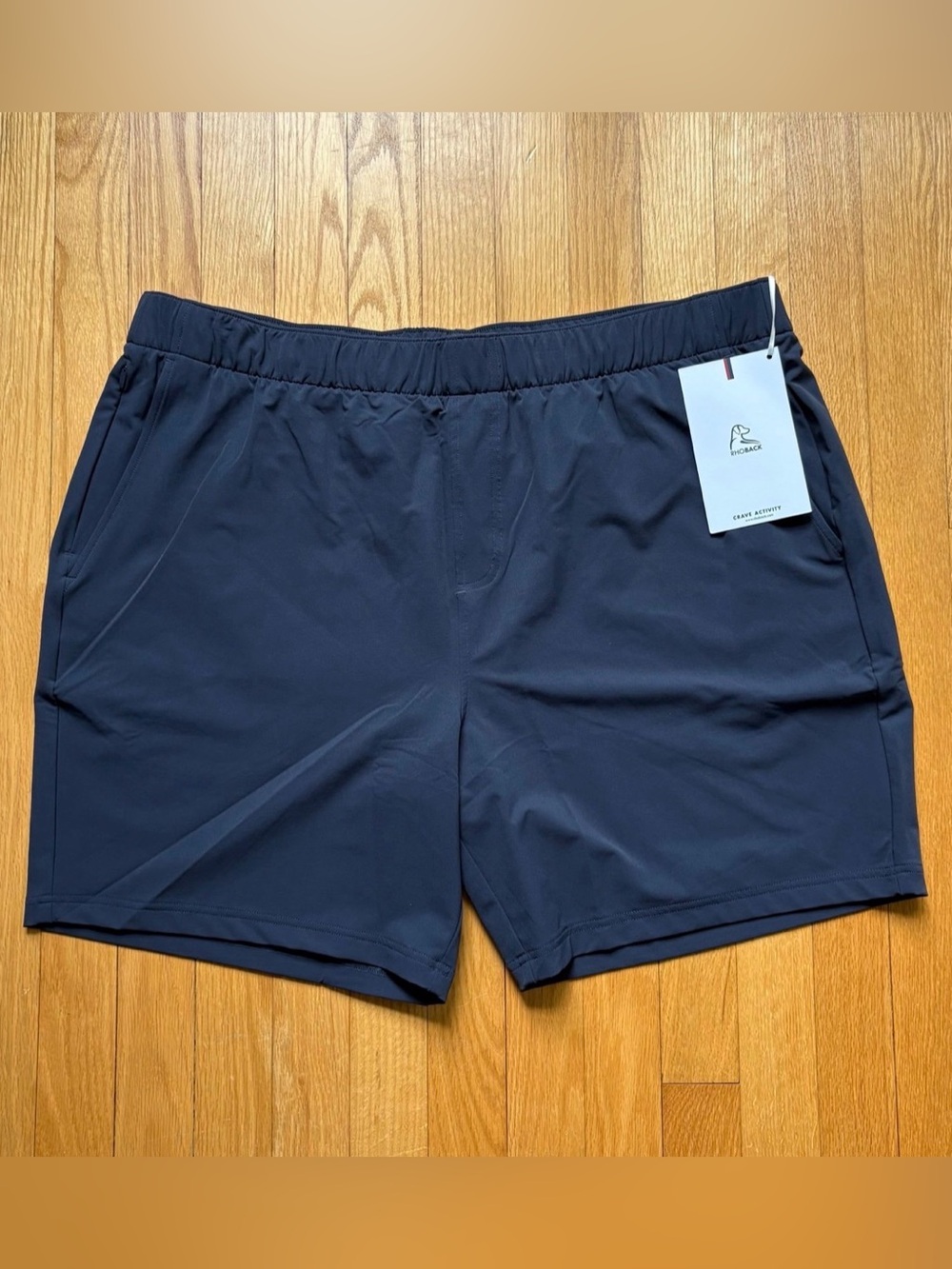 NWT Rhoback Men's Performance Everyday Shorts 3XL XXXL Rogue Navy Blue NEW